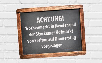 Einige Wochenmärkte wegen 1. Mai vorgezogen