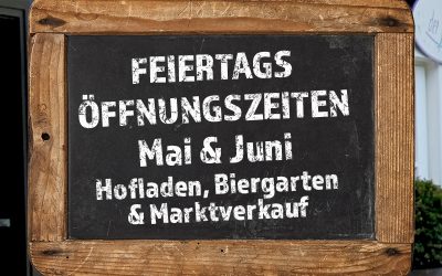 Feiertags-Öffnungszeiten Mai & Juni 2026