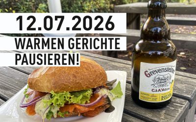 Keine warmen Speisen, aber frische Fischbrötchen!